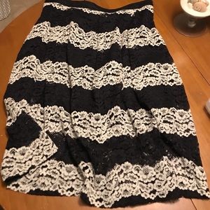 Who What Wear Lace Skirt